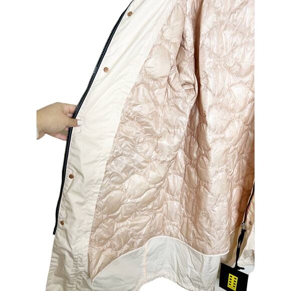 NWT Moncler Elias Oversized Long Parka Jacket Down Filled Light Pink Sz 3/US L - Picture 15 of 15